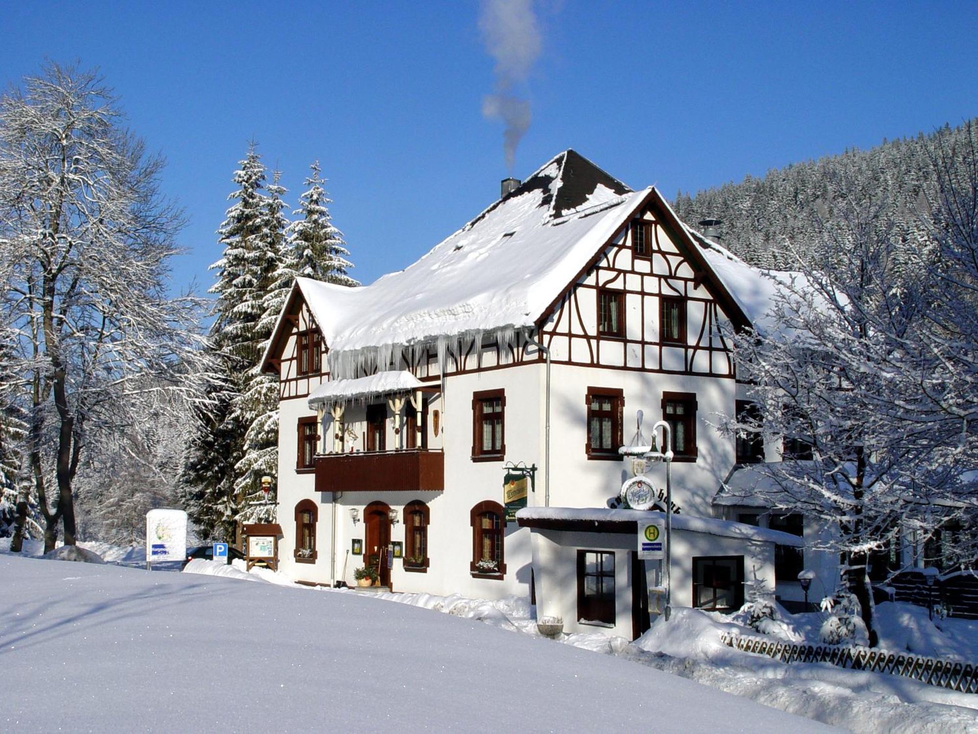 Gasthof Und Pension Hammerschaenke Wildenthal Esterno foto